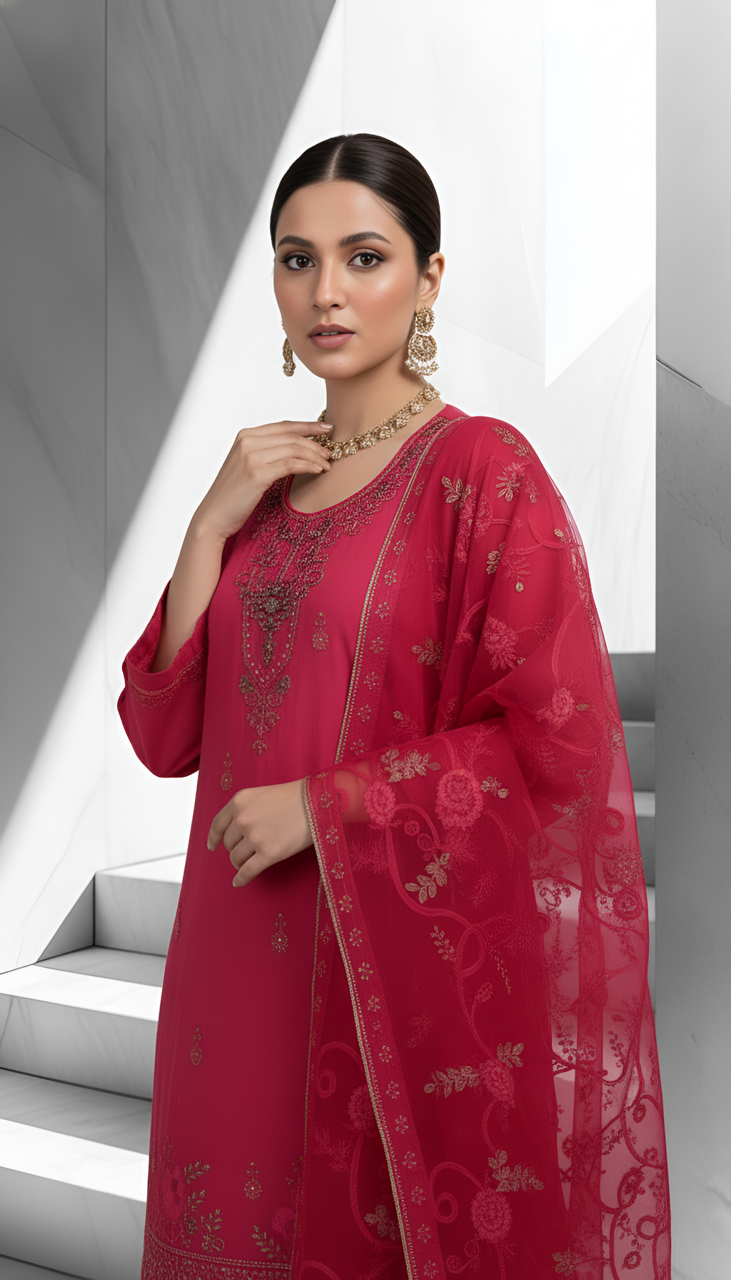 Magenta Royale – 3-Piece Unstitched