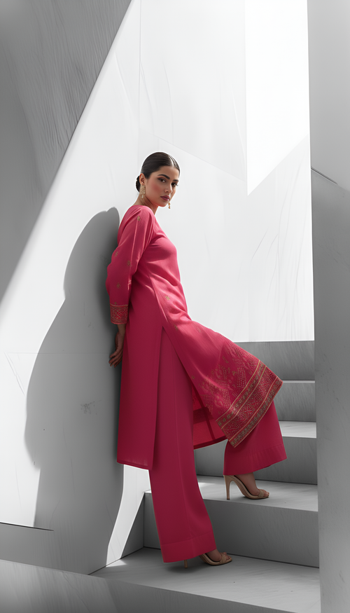 Magenta Royale – 3-Piece Unstitched
