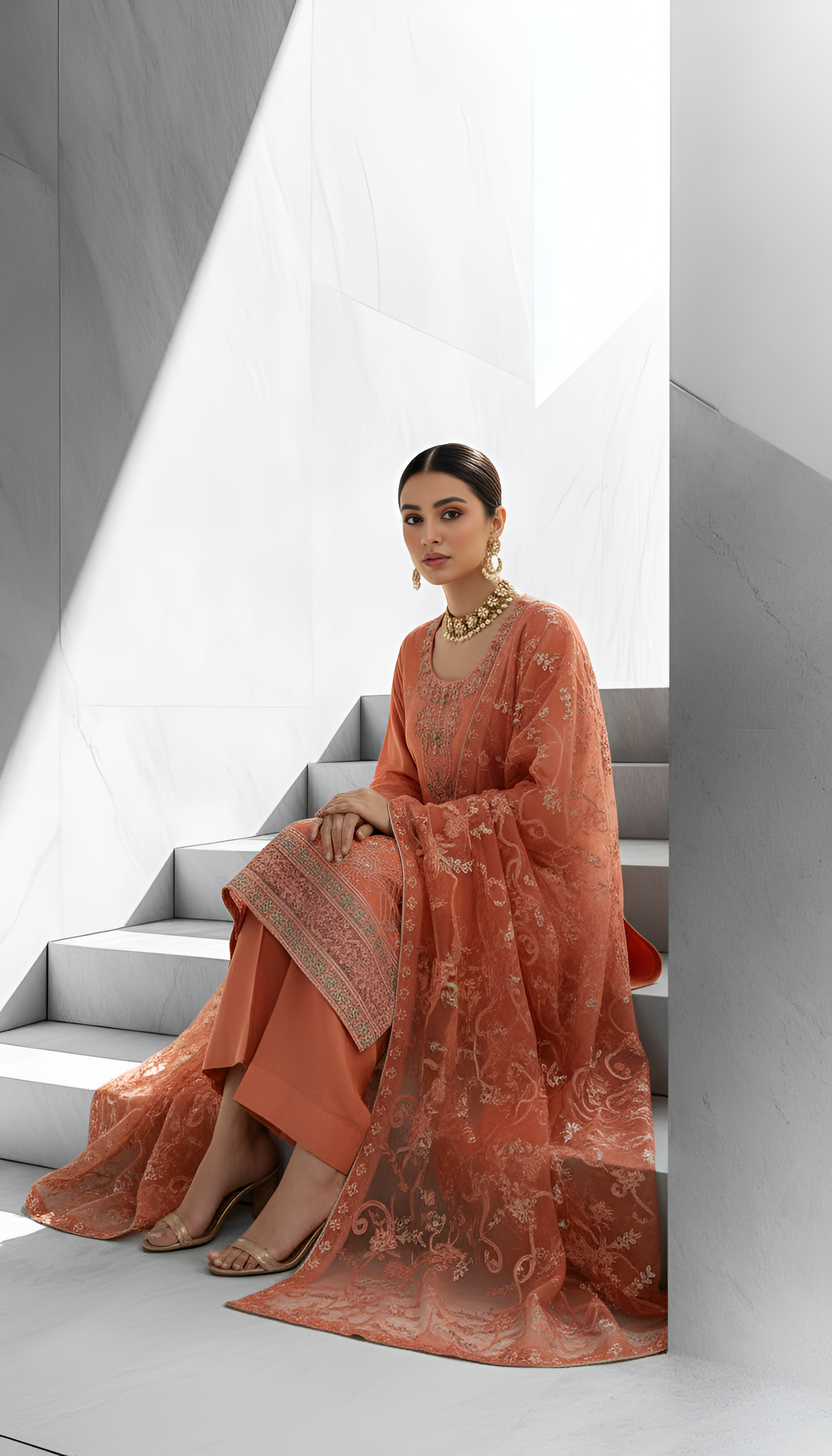 Peach – 3-Piece Unstitched