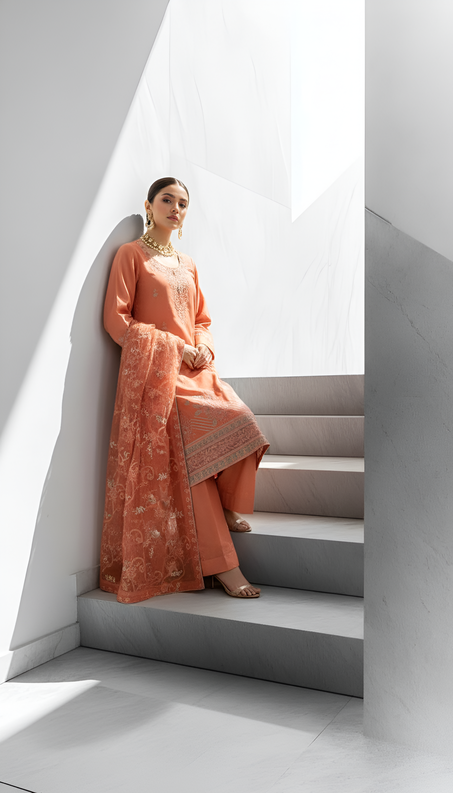 Peach – 3-Piece Unstitched