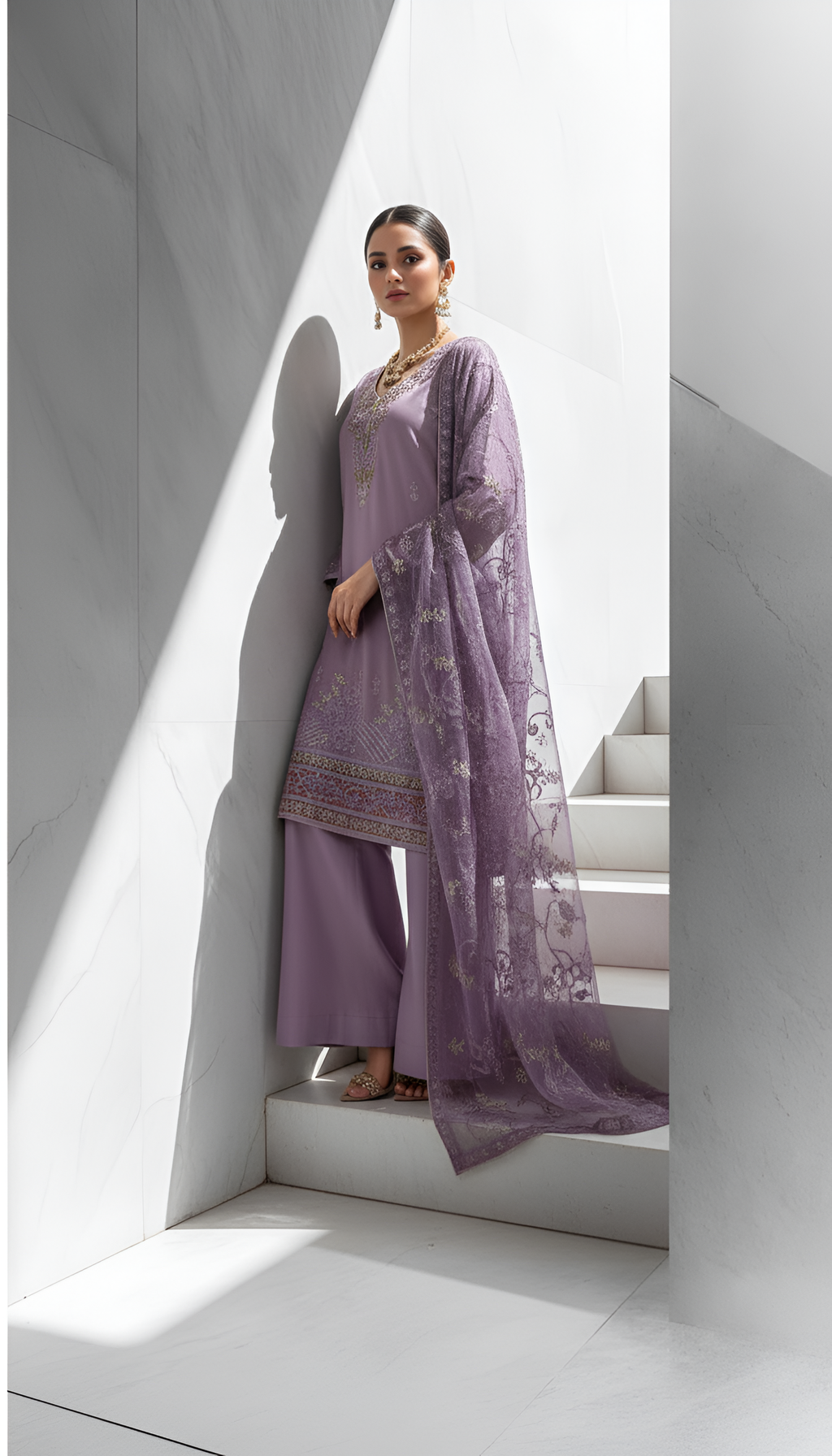 Lavender Hues – 3-Piece Unstitched